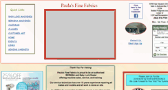 Desktop Screenshot of paulasfinefabrics.com